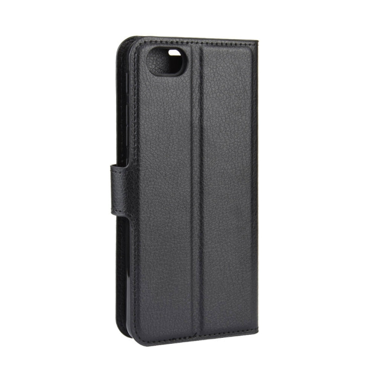 For Alcatel 1v (2019) (Fingerprint-free Version)Litchi Texture Horizontal Flip Protective Case with Holder & Card Slots & Wallet