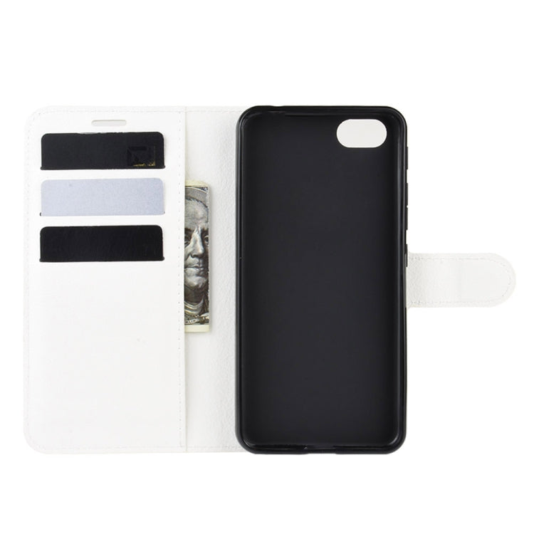 For Alcatel 1v (2019) (Fingerprint-free Version)Litchi Texture Horizontal Flip Protective Case with Holder & Card Slots & Wallet