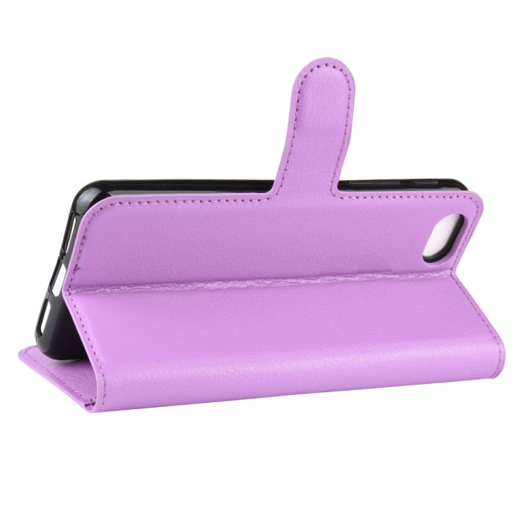 For Alcatel 1v (2019) (Fingerprint-free Version)Litchi Texture Horizontal Flip Protective Case with Holder & Card Slots & Wallet