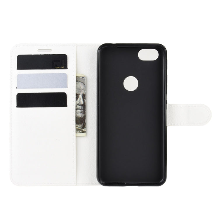 For Alcatel 1v (2019) (Fingerprint Version)Litchi Texture Horizontal Flip Protective Case with Holder & Card Slots & Wallet