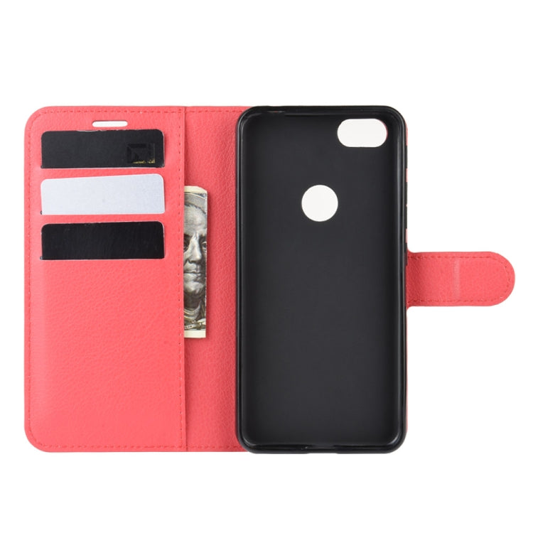 For Alcatel 1v (2019) (Fingerprint Version)Litchi Texture Horizontal Flip Protective Case with Holder & Card Slots & Wallet