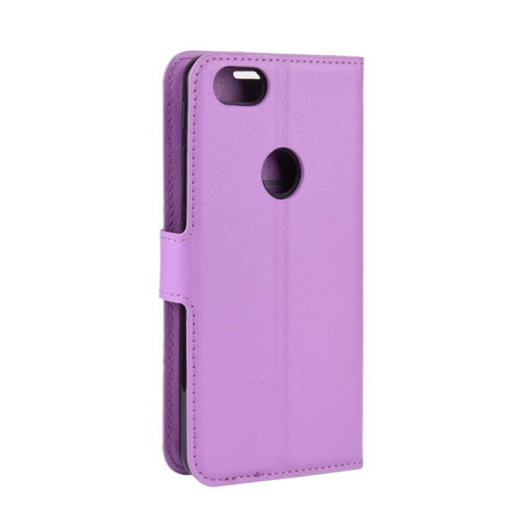 For Alcatel 1v (2019) (Fingerprint Version)Litchi Texture Horizontal Flip Protective Case with Holder & Card Slots & Wallet
