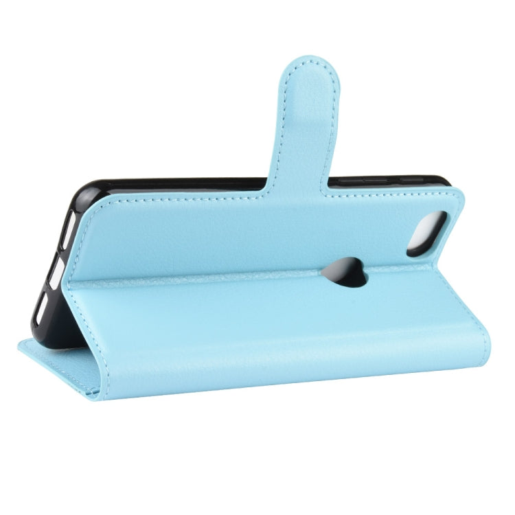 For Alcatel 1v (2019) (Fingerprint Version)Litchi Texture Horizontal Flip Protective Case with Holder & Card Slots & Wallet