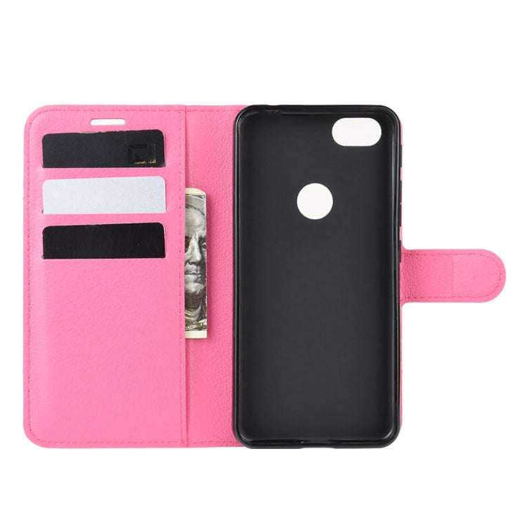 For Alcatel 1v (2019) (Fingerprint Version)Litchi Texture Horizontal Flip Protective Case with Holder & Card Slots & Wallet