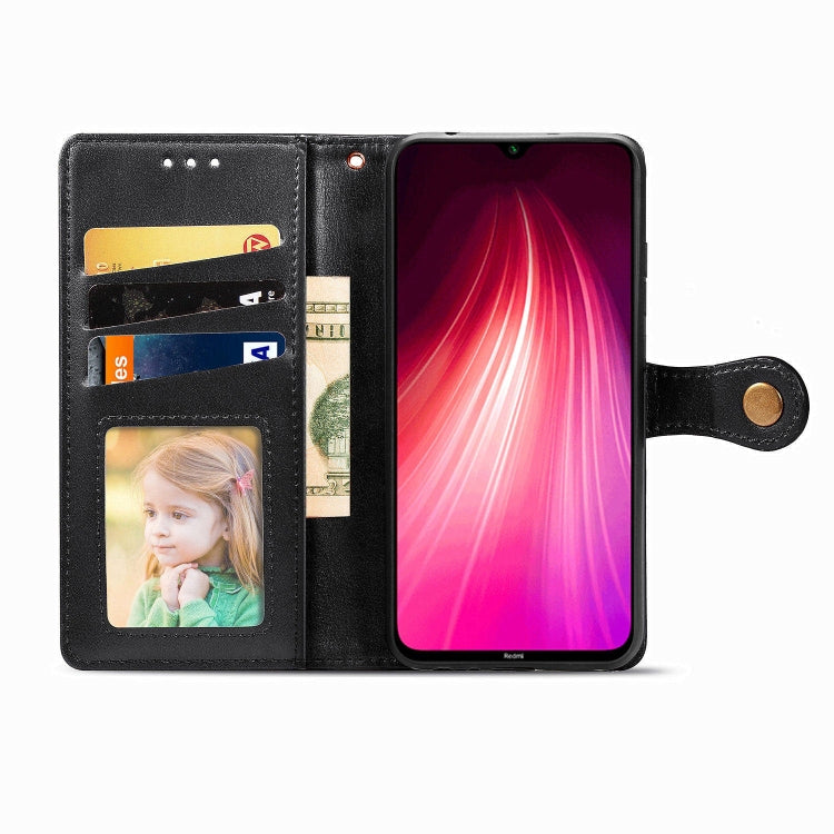 For Xiaomi Redmi Note 8T ENKAY Hat-Prince Litchi Texture Horizontal Flip Leather Case with Card Slots