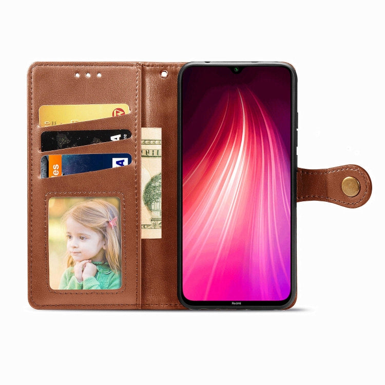 For Xiaomi Redmi Note 8T ENKAY Hat-Prince Litchi Texture Horizontal Flip Leather Case with Card Slots