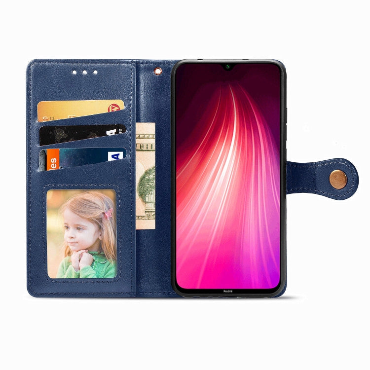 For Xiaomi Redmi Note 8T ENKAY Hat-Prince Litchi Texture Horizontal Flip Leather Case with Card Slots