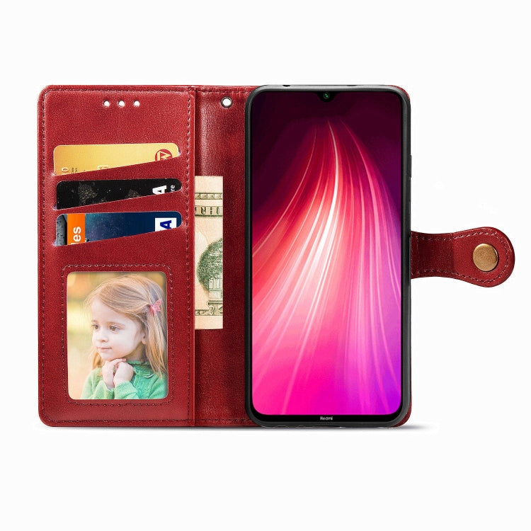 For Xiaomi Redmi Note 8T ENKAY Hat-Prince Litchi Texture Horizontal Flip Leather Case with Card Slots