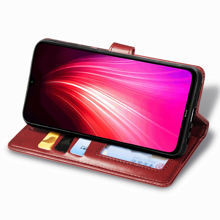 For Xiaomi Redmi Note 8T ENKAY Hat-Prince Litchi Texture Horizontal Flip Leather Case with Card Slots