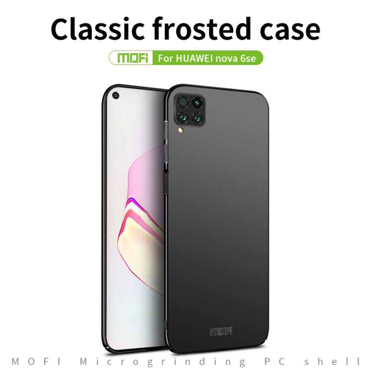 For Huawei Nova 6 SE MOFI Frosted PC Ultra-thin Hard Case