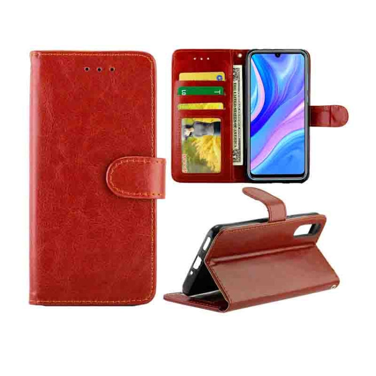 Huawei Enjoy 10S Crazy Horse Texture Leather Horizontal Flip Protective Case with Holder & Card Slots & Wallet & Photo Frame