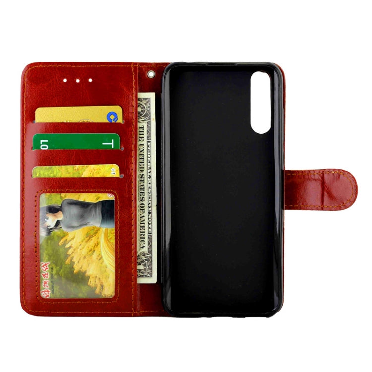 Huawei Enjoy 10S Crazy Horse Texture Leather Horizontal Flip Protective Case with Holder & Card Slots & Wallet & Photo Frame