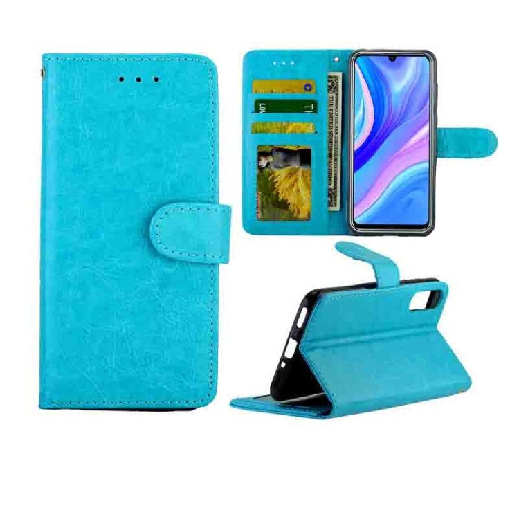 Huawei Enjoy 10S Crazy Horse Texture Leather Horizontal Flip Protective Case with Holder & Card Slots & Wallet & Photo Frame