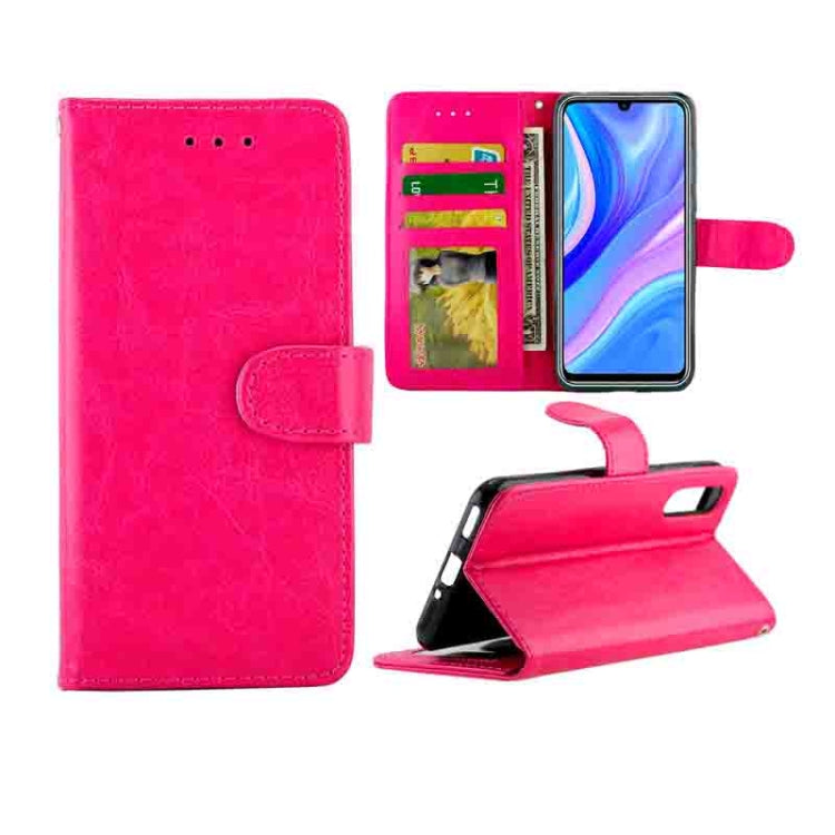 Huawei Enjoy 10 Crazy Horse Texture Leather Horizontal Flip Protective Case with Holder & Card Slots & Wallet & Photo Frame