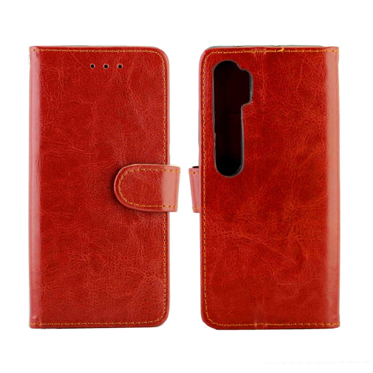 For Xiaomi Note10/CC9 Pro Crazy Horse Texture Leather Horizontal Flip Protective Case with Holder & Card Slots & Wallet & Photo Frame