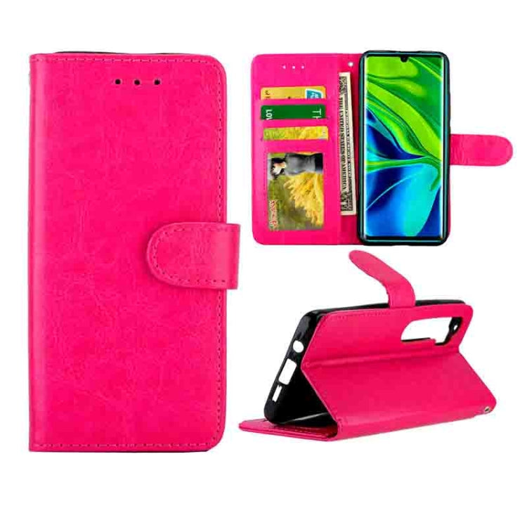 For Xiaomi Note10/CC9 Pro Crazy Horse Texture Leather Horizontal Flip Protective Case with Holder & Card Slots & Wallet & Photo Frame