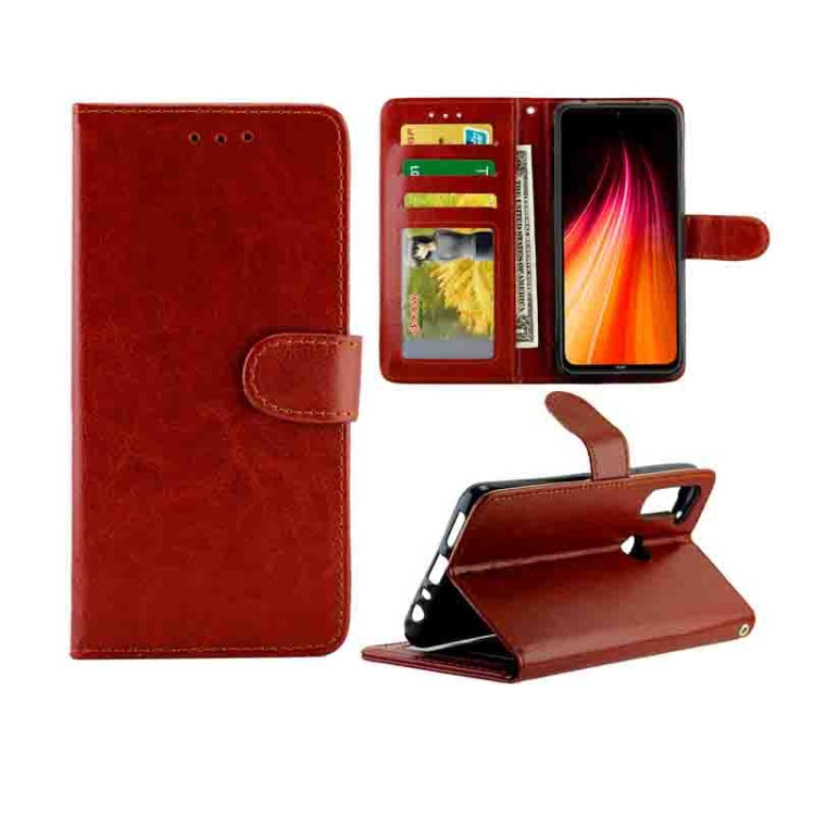 For Xiaomi Redmi Note 8T Crazy Horse Texture Leather Horizontal Flip Protective Case with Holder & Card Slots & Wallet & Photo Frame