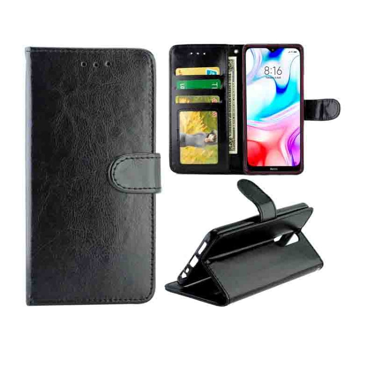 For Xiaomi Redmi 8/Redmi 8A Crazy Horse Texture Leather Horizontal Flip Protective Case with Holder & Card Slots & Wallet & Photo Frame