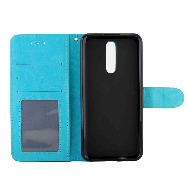 For Xiaomi Redmi 8/Redmi 8A Crazy Horse Texture Leather Horizontal Flip Protective Case with Holder & Card Slots & Wallet & Photo Frame