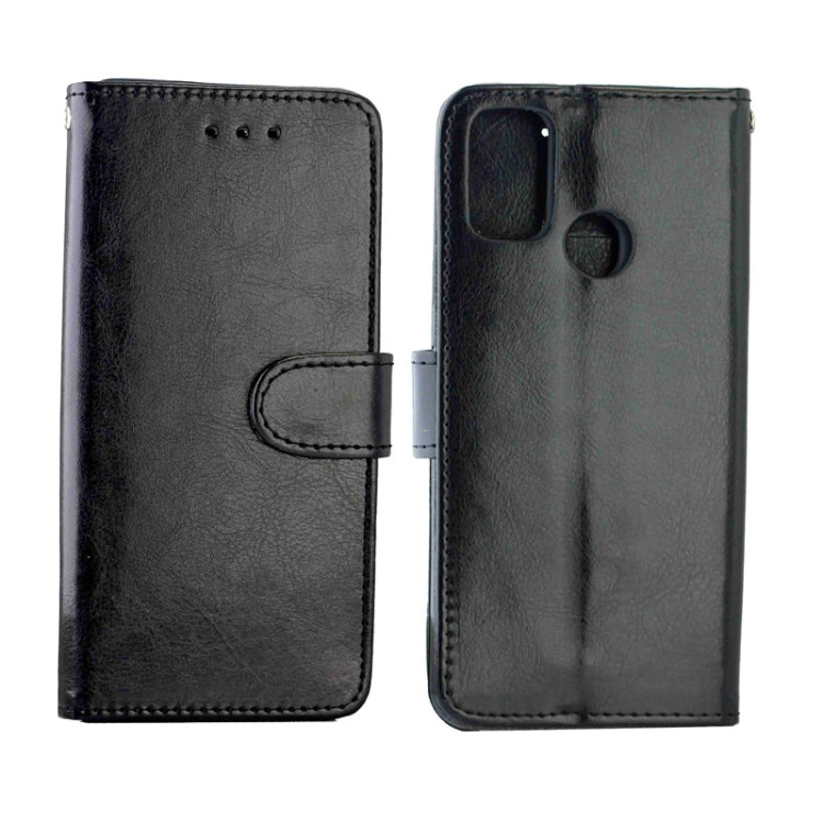 For Galaxy M30s Crazy Horse Texture Leather Horizontal Flip Protective Case with Holder & Card Slots & Wallet & Photo Frame
