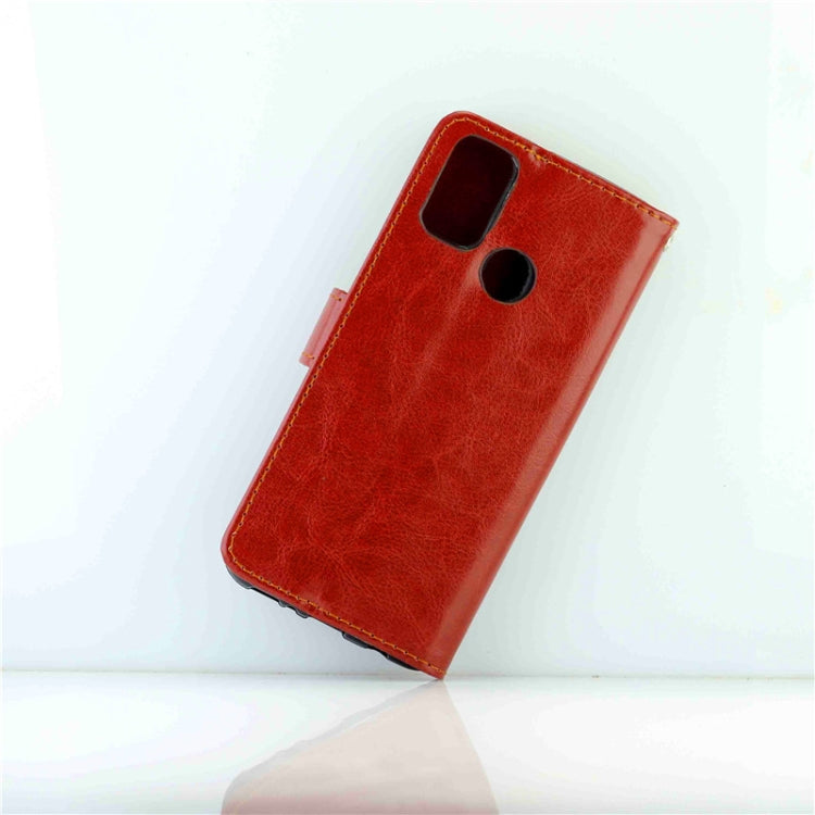 For Galaxy M30s Crazy Horse Texture Leather Horizontal Flip Protective Case with Holder & Card Slots & Wallet & Photo Frame