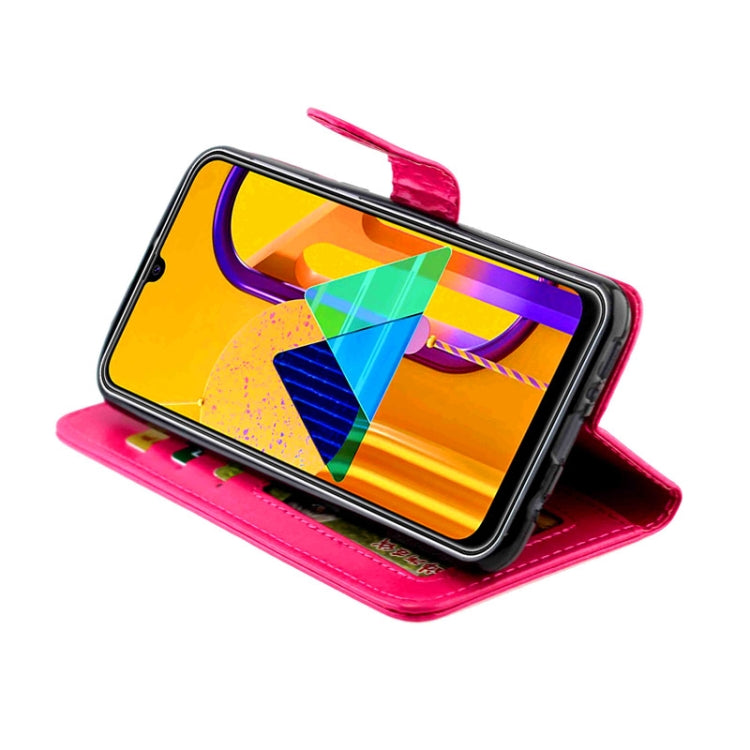 For Galaxy M30s Crazy Horse Texture Leather Horizontal Flip Protective Case with Holder & Card Slots & Wallet & Photo Frame