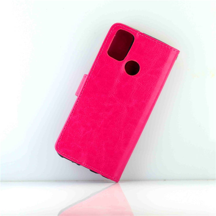 For Galaxy M30s Crazy Horse Texture Leather Horizontal Flip Protective Case with Holder & Card Slots & Wallet & Photo Frame