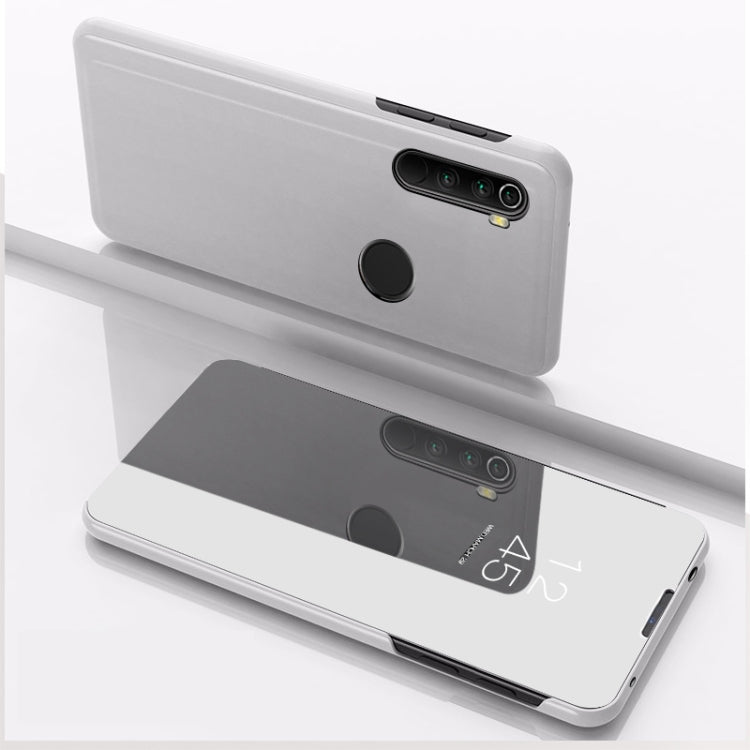 For Xiaomi Redmi Note 8T Plated Mirror Horizontal Flip Leather with Stand Mobile Phone Holster