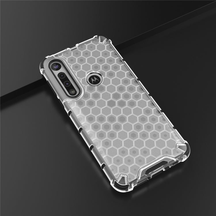 For Motorola Moto G8 Plus Shockproof Honeycomb PC + TPU Case