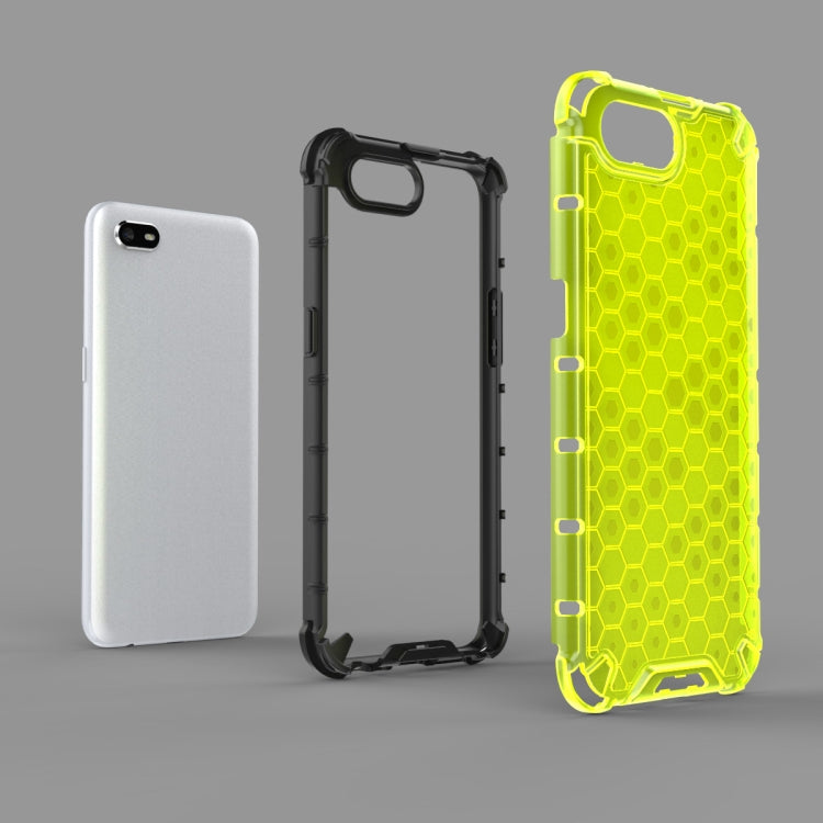 For Oppo A1k Shockproof Honeycomb PC + TPU Case