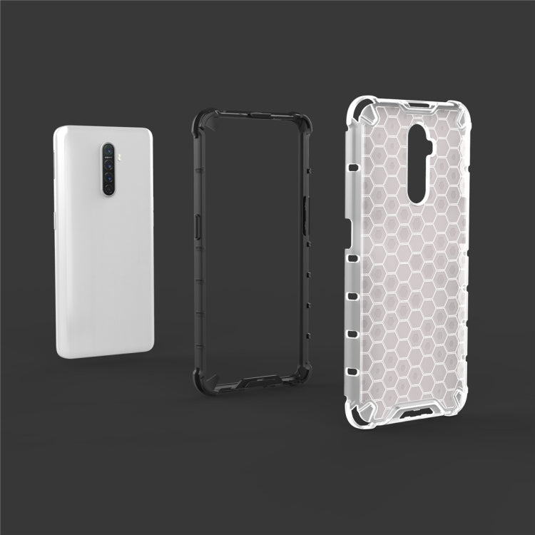 For OPPO Realme X2 Pro Shockproof Honeycomb PC + TPU Case