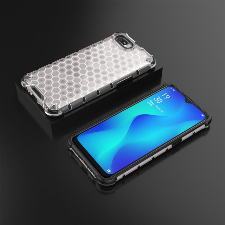 For OPPO Realme C2 Shockproof Honeycomb PC + TPU Case