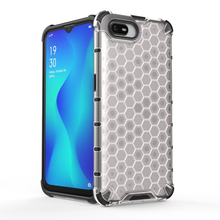 For OPPO Realme C2 Shockproof Honeycomb PC + TPU Case