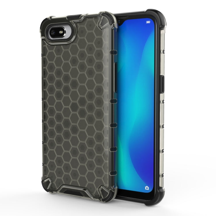 For OPPO Realme C2 Shockproof Honeycomb PC + TPU Case