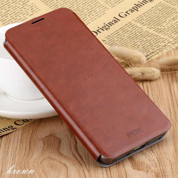 For Xiaomi RedMi Note 8T MOFI Rui Series Classical Leather Flip Leather Case With Bracket Embedded Steel Plate All-inclusive