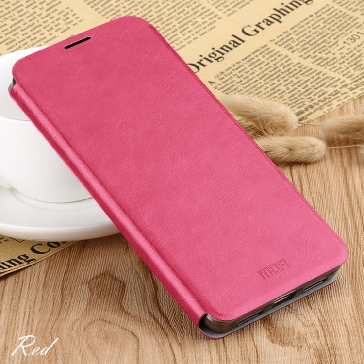 For Xiaomi RedMi Note 8T MOFI Rui Series Classical Leather Flip Leather Case With Bracket Embedded Steel Plate All-inclusive