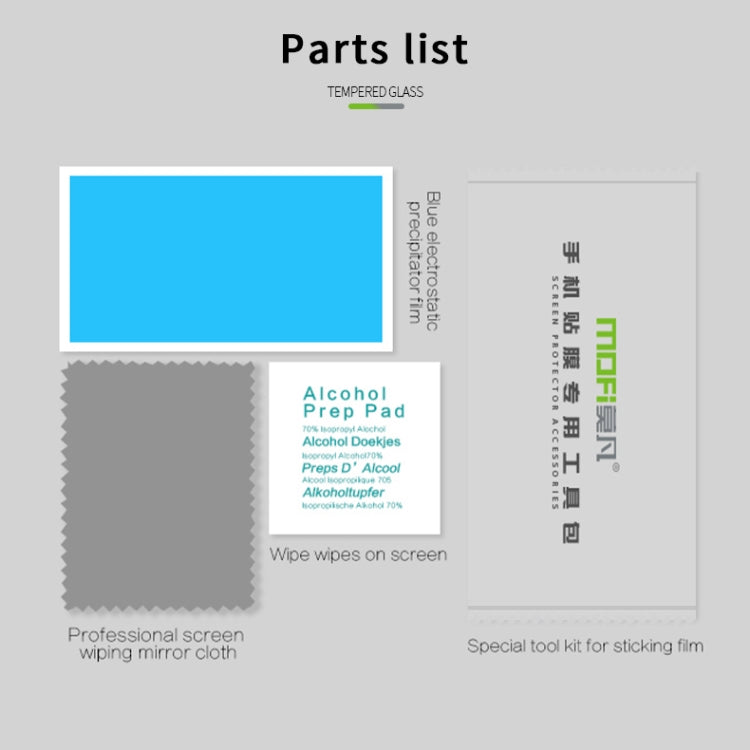 For Huawei Nova 6 MOFI 9H 2.5D Full Screen Tempered Glass Film(Black)