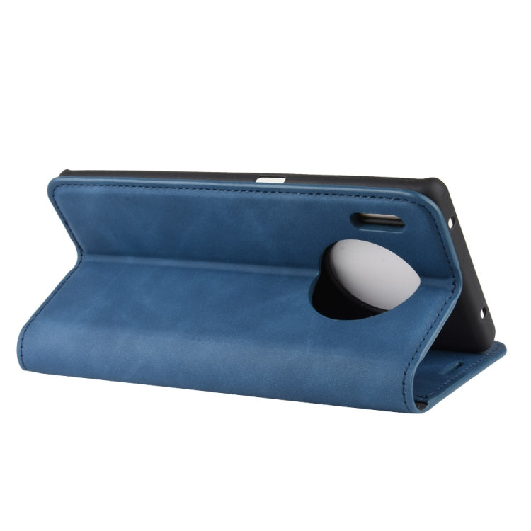 For Huawei Mate 30 Pro Retro-skin Business Magnetic Suction Leather Case with Holder & Card Slots & Wallet