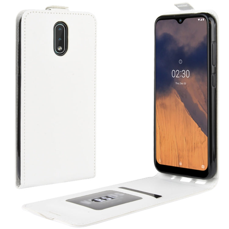 For Nokia 2.3 R64 Texture Single Vertical Flip Leather Protective Case with Card Slots & Photo Frame