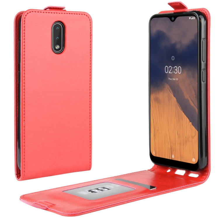 For Nokia 2.3 R64 Texture Single Vertical Flip Leather Protective Case with Card Slots & Photo Frame