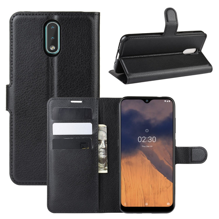 For Nokia 2.3 Litchi Texture Horizontal Flip Protective Case with Holder & Card Slots & Wallet