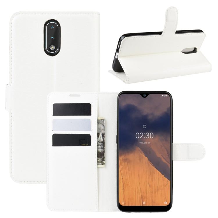 For Nokia 2.3 Litchi Texture Horizontal Flip Protective Case with Holder & Card Slots & Wallet