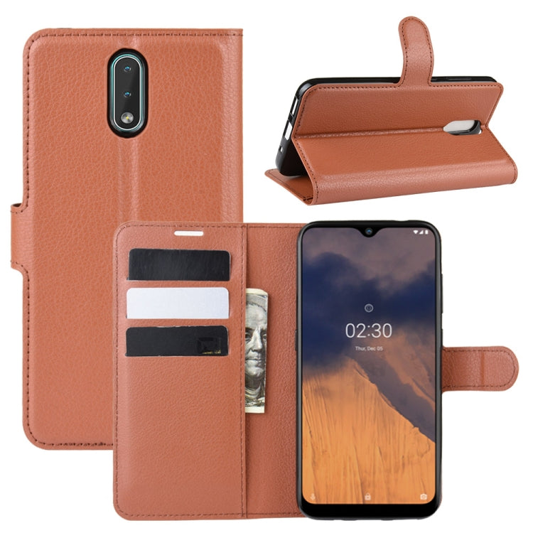 For Nokia 2.3 Litchi Texture Horizontal Flip Protective Case with Holder & Card Slots & Wallet