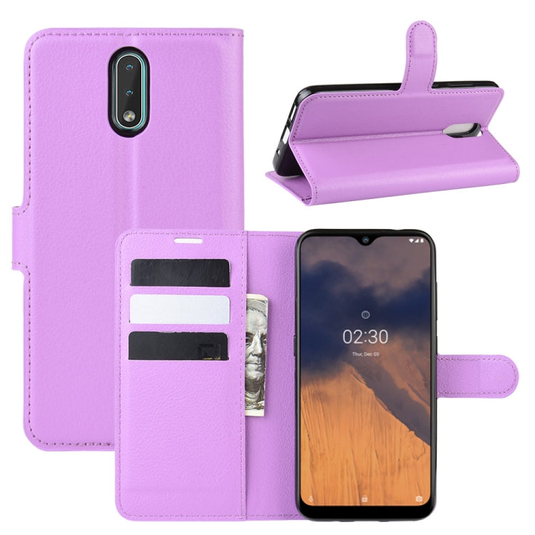 For Nokia 2.3 Litchi Texture Horizontal Flip Protective Case with Holder & Card Slots & Wallet