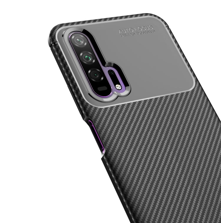 For Huawei Nova 6 Carbon Fiber Texture Shockproof TPU Case