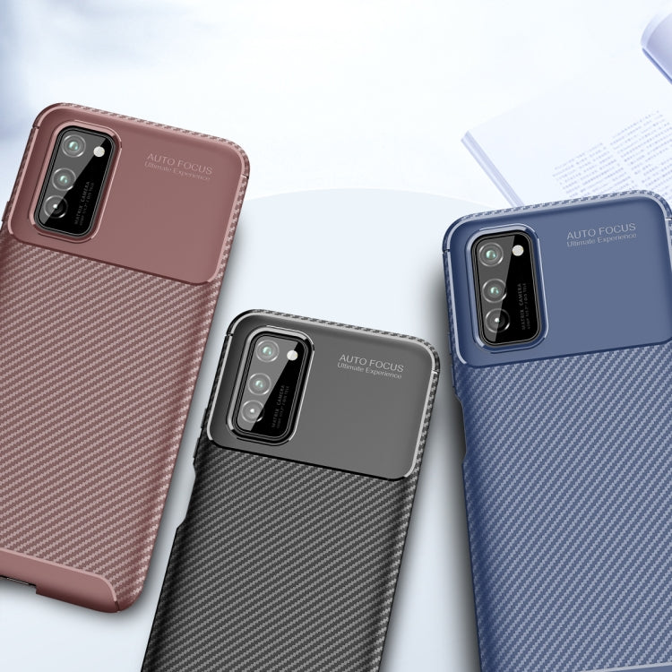 For Huawei Nova 6 SE Carbon Fiber Texture Shockproof TPU Case