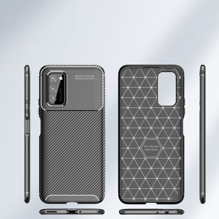 For Huawei Nova 6 SE Carbon Fiber Texture Shockproof TPU Case