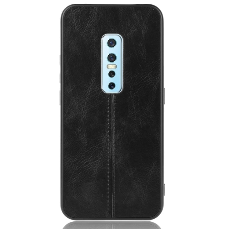 For Vivo V17 Pro Shockproof Sewing Cow Pattern Skin PC + PU + TPU Case