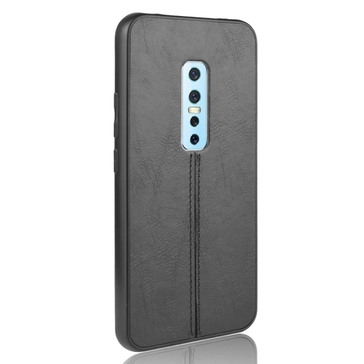 For Vivo V17 Pro Shockproof Sewing Cow Pattern Skin PC + PU + TPU Case