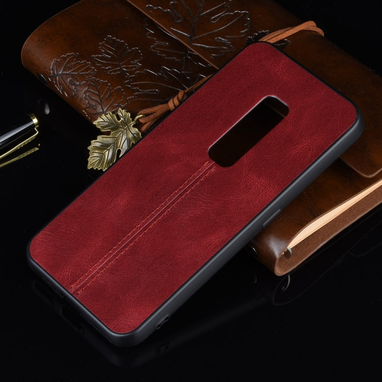 For Vivo V17 Pro Shockproof Sewing Cow Pattern Skin PC + PU + TPU Case